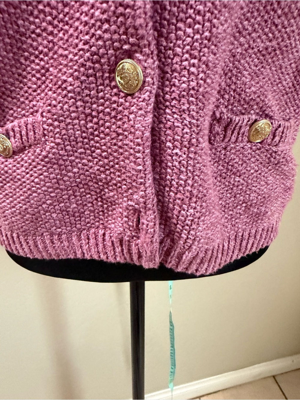 Ann Taylor Lavender Button-Up Short Sleeve Cardigan - Picture 9 of 9